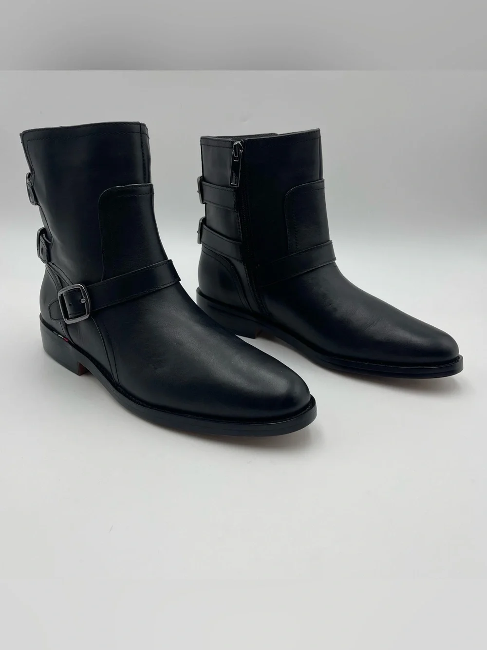Franco Sarto SZ 9.5 Prina Ankle Black Moto Ankle Booties MSRP $180